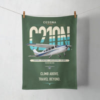 Thumbnail for Cessna T210N Centurion design on dark green towel