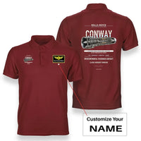 Thumbnail for CONWAY design on red polo with custom name badge