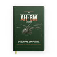 Thumbnail for MD AH-6M Little Bird design on dark green notebook