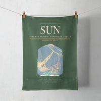Thumbnail for Friedman Memorial Airport (SUN) design on dark green towel