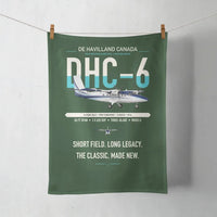 Thumbnail for DHC-6 Twin Otter Classic 300-G design on dark green towel