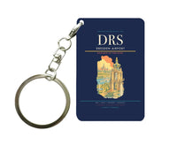 Thumbnail for Dresden Airport (DRS) design on navy blue key chain