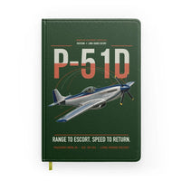 Thumbnail for P-51D Mustang design on dark green notebook