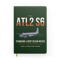 Thumbnail for Atlantique 2 Standard 6 design on dark green notebook