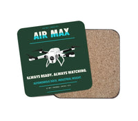 Thumbnail for Percepto Air Max design on dark green 1 piece coaster