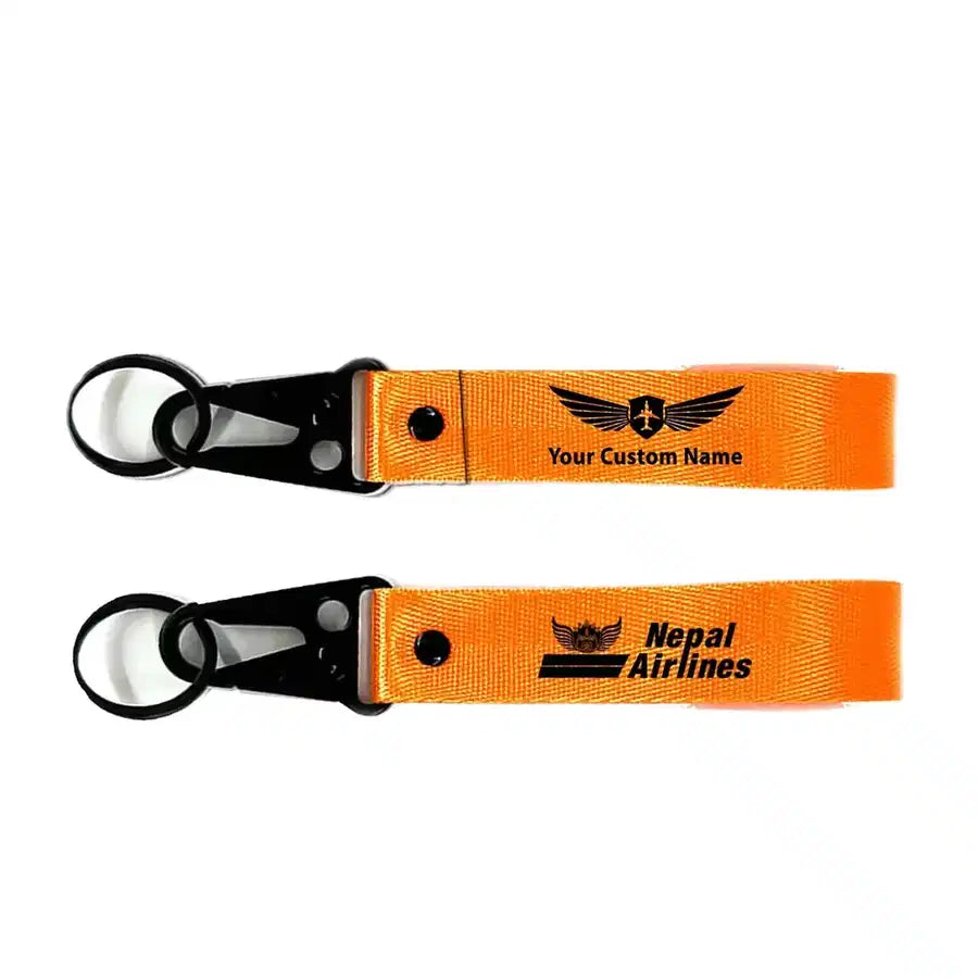 Nepal Airlines Hawk-shaped key chain, Orange+ NAME