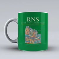 Thumbnail for Rennes–Saint-Jacques Airport (RNS) airport code design on green ceramic mug