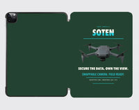 Thumbnail for ACSL SOTEN design on dark green ipad tablet case