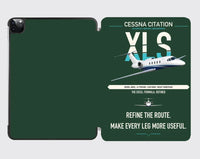 Thumbnail for Cessna Citation XLS design on dark green ipad tablet case