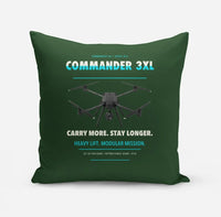 Thumbnail for Draganfly Commander 3XL design on dark green pillow