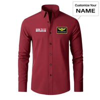 Thumbnail for Born To Fly Forced To Work Designed Long Sleeve Shirts - view 13