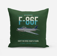 Thumbnail for F-86F Sabre design on dark green pillow