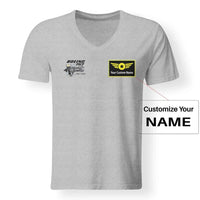 Thumbnail for Boeing 757 & Rolls Royce Engine (RB211) Designed V-Neck T-Shirts - view 13