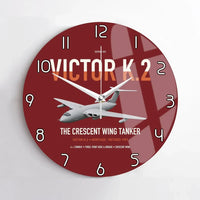 Thumbnail for Handley Page Victor K.2 design on dark red no frame wall clock