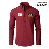 Thumbnail for Super Boeing 737+Text Designed Long Sleeve Shirts - view 13