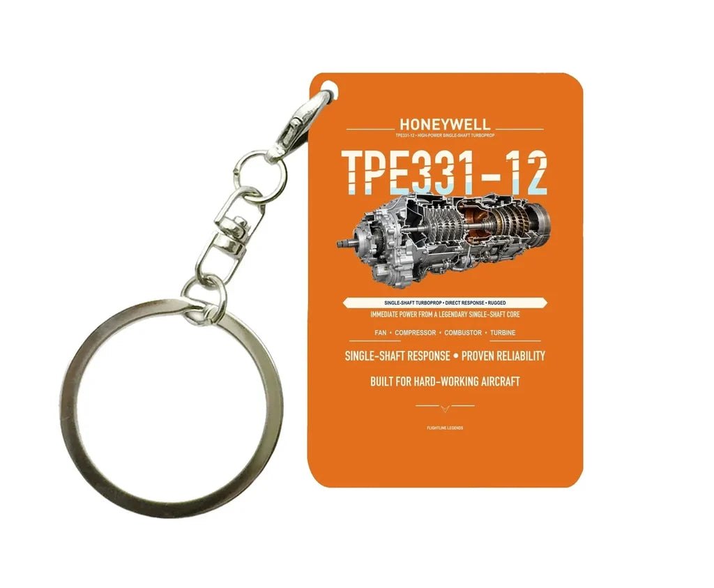 TPE331-12 Key Chain design on orange key chain