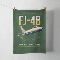 Thumbnail for FJ-4B Fury design on dark green towel