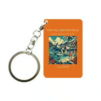 Thumbnail for VINTAGE G4154 - The Island Postbag - Designed Key Chain design on orange