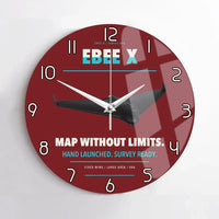 Thumbnail for AgEagle eBee X design on dark red no frame wall clock