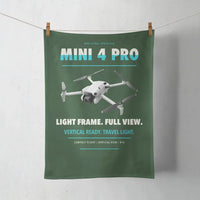 Thumbnail for DJI Mini 4 Pro design on dark green towel