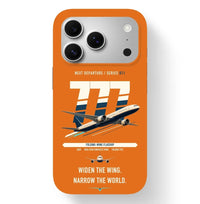 Thumbnail for Boeing 777-9 design on orange magsafe iphone case