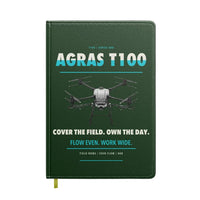 Thumbnail for DJI Agras T100 design on dark green notebook
