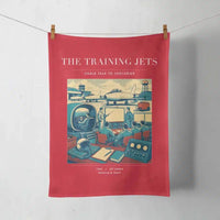 Thumbnail for VINTAGE G4126 - The Training Jets - Designed Towels design on red