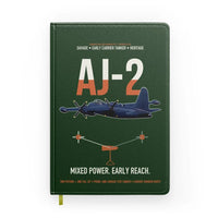 Thumbnail for AJ-2 Savage Tanker design on dark green notebook