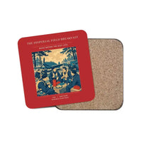 Thumbnail for The Dispersal Field Breakfast - Designed Coasters design on red 1-piece