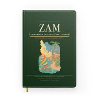 Thumbnail for Zamboanga International Airport (ZAM) design on dark green notebook