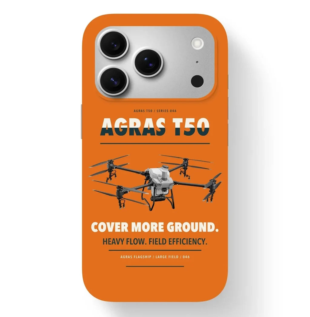 DJI Agras T50 Case design on orange iphone case