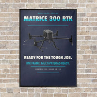 Thumbnail for DJI Matrice 300 RTK vertical canvas print - framed - navy blue background