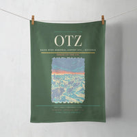 Thumbnail for Ralph Wien Memorial Airport (OTZ) design on dark green towel