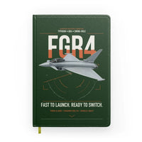Thumbnail for Eurofighter Typhoon FGR4 design on dark green notebook