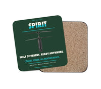 Thumbnail for Ascent AeroSystems Spirit design on dark green 1 piece coaster