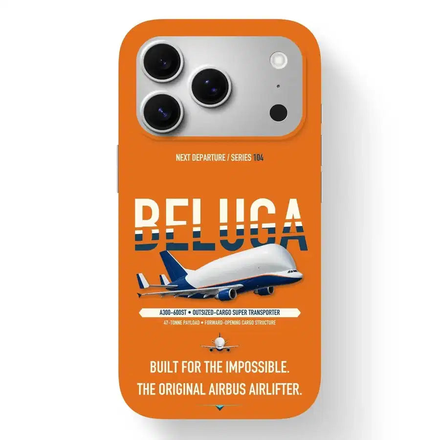 Airbus A300-600ST BelugaST Case design on orange iphone case