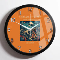 Thumbnail for VINTAGE G4252 - The Flare Path Crew - Designed Wall Clocks design on orange framed