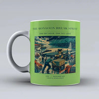 Thumbnail for VINTAGE G4495 - The Monsoon Break Sprint - Ceramic Mug design on lightgreen