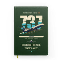 Thumbnail for Boeing 737 MAX 10 design on dark green notebook