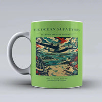 Thumbnail for VINTAGE G4064 - The Ocean Surveyors - Ceramic Mug design on lightgreen