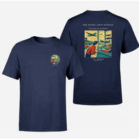 Thumbnail for VINTAGE G4381 - The Model Shop Window - Double-Side T-Shirt design on navyblue double side t shirt