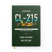 Thumbnail for Canadair CL-215 design on dark green notebook