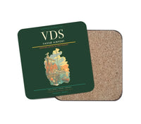 Thumbnail for Vadsø Airport (VDS) design on dark green 1 piece coaster