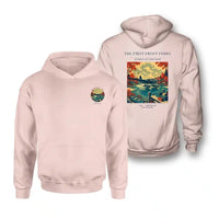 Thumbnail for VINTAGE G4433 - The First Frost Ferry - Double-Side Hoodie design on pink double side