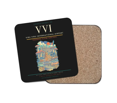 Viru Viru International Airport VVI Coaster 1-Piece - Black