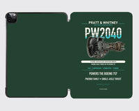 Thumbnail for PW2040 design on dark green ipad tablet case