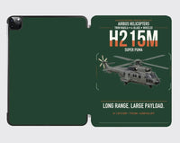 Thumbnail for Airbus H215M design on dark green ipad tablet case