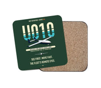 Thumbnail for Airbus U010 Aliaca Fixed-wing design on dark green 1 piece coaster
