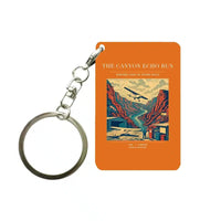 Thumbnail for VINTAGE G4338 - The Canyon Echo Run - Designed Key Chain design on orange