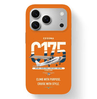 Thumbnail for Cessna 175 Skylark design on orange magsafe iphone case, for iPhone 17 Pro